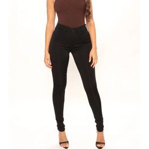 Black Curvy Skinny Jeans - Plus Size 16 Tall